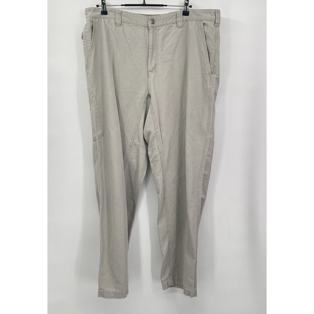 Columbia 38x32 Utility Pants Mens Tan Cotton Rugged Cargo‎ Hiking AM8431